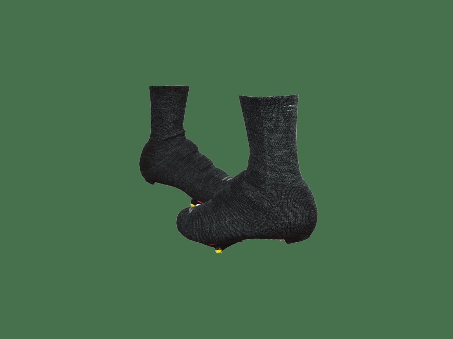 Apparel Trek Booties & Toe Covers | Defeet Slipstream Strada Wool 6" Shoe Cover Charcoal