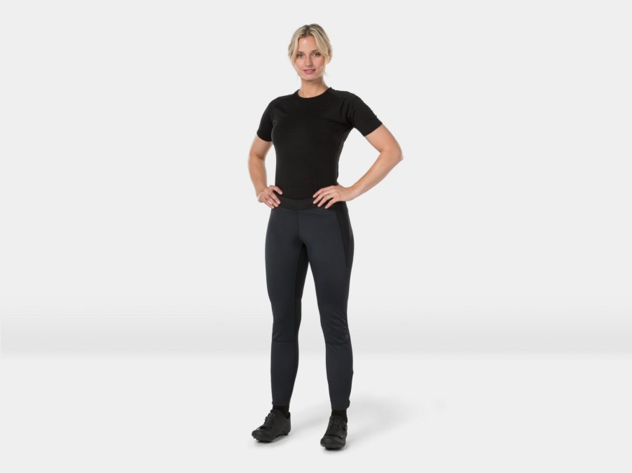 Apparel Trek Tights & Pants | Bontrager Velocis Women'S Unpadded Softshell Cycling Tight Black