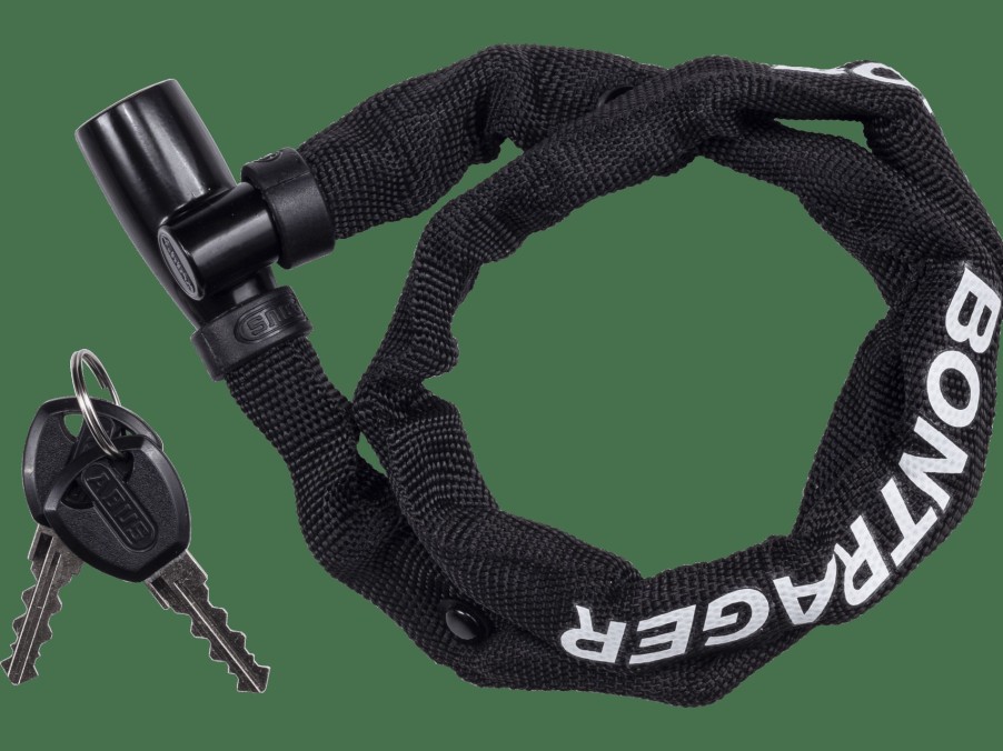 Accessories Trek Locks | Bontrager Comp Keyed Chain Lock Black