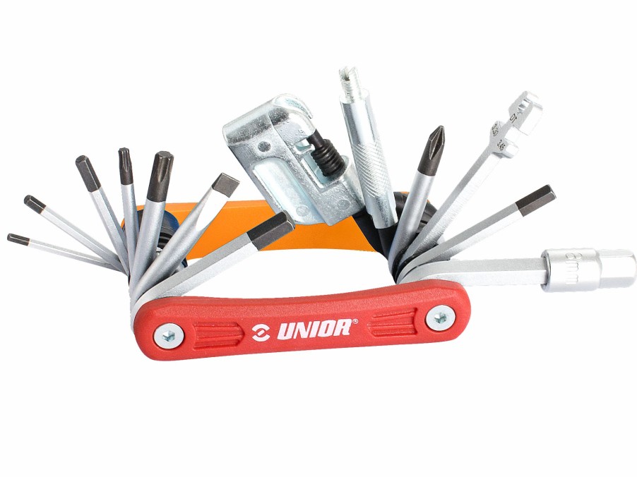 Parts Trek Tools & Maintenance | Unior Multitool Euro17 Red/Orange