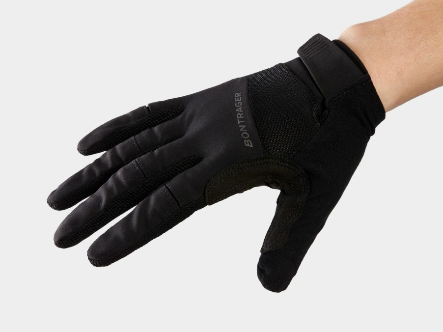 Apparel Trek Gloves | Bontrager Circuit Women'S Full Finger Twin Gel Cycling Glove Black