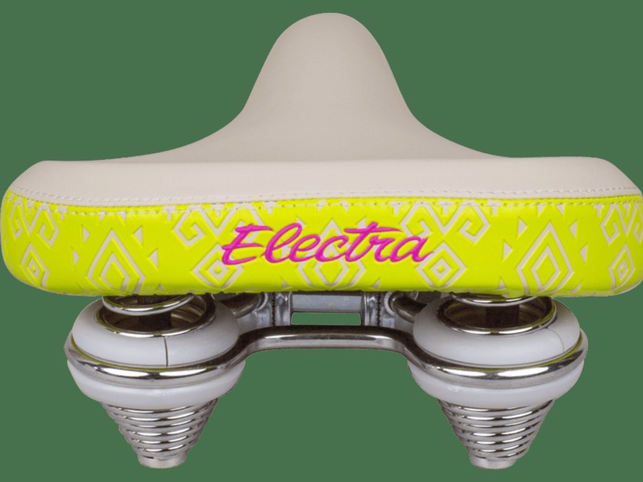 Parts Trek Saddles | Electra Water Lily Cruiser Bike Saddle Cream/Visibility Yellow