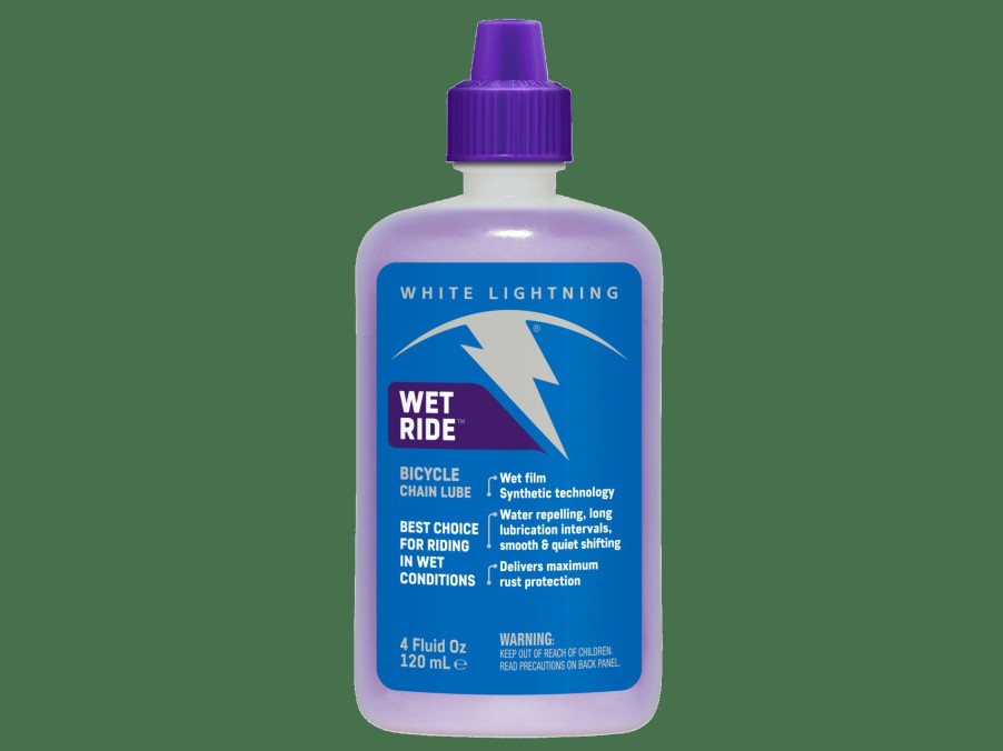 Accessories Trek Cleaning & Lubrication | White Lightning Wet Ride Blue/Silver