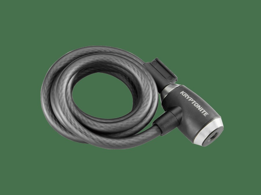 Accessories Trek Locks | Kryptonite Kryptoflex 1218 Key Cable Lock Black