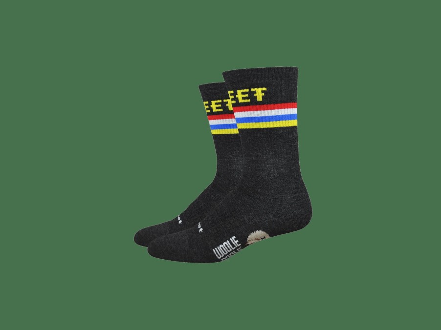 Apparel Trek Socks | Defeet Woolie Boolie 6" Defeet Podium Socks Black