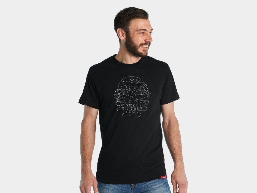 Apparel Trek T-Shirts | Trek Lake Dreams Unisex T-Shirt Black