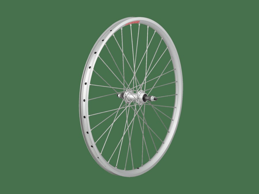 Parts Trek Mountain Wheels | Sta-Tru 26" Tubeless Ready Alloy Atb Qr Wheel - Stainless Silver