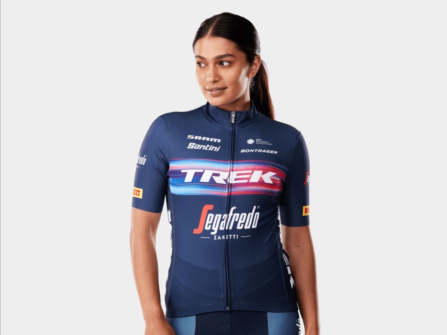 Apparel Trek Team Wear | Santini Trek-Segafredo Women'S Tdf Replica Cycling Jersey Dark Blue