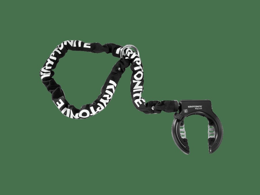 Accessories Trek Locks | Kryptonite Ring Lock With Plug-In Chain Black