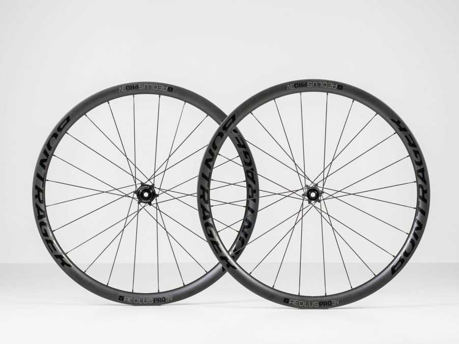 Parts Trek Road Wheels | Bontrager Aeolus Pro 3V Tlr Disc Road Wheel Black/Anthracite