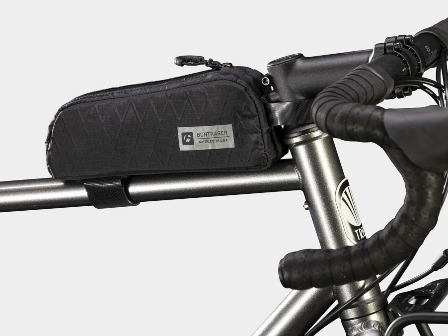 Accessories Trek Bags & Panniers | Bontrager Adventure Top Tube Bag Black/Silver