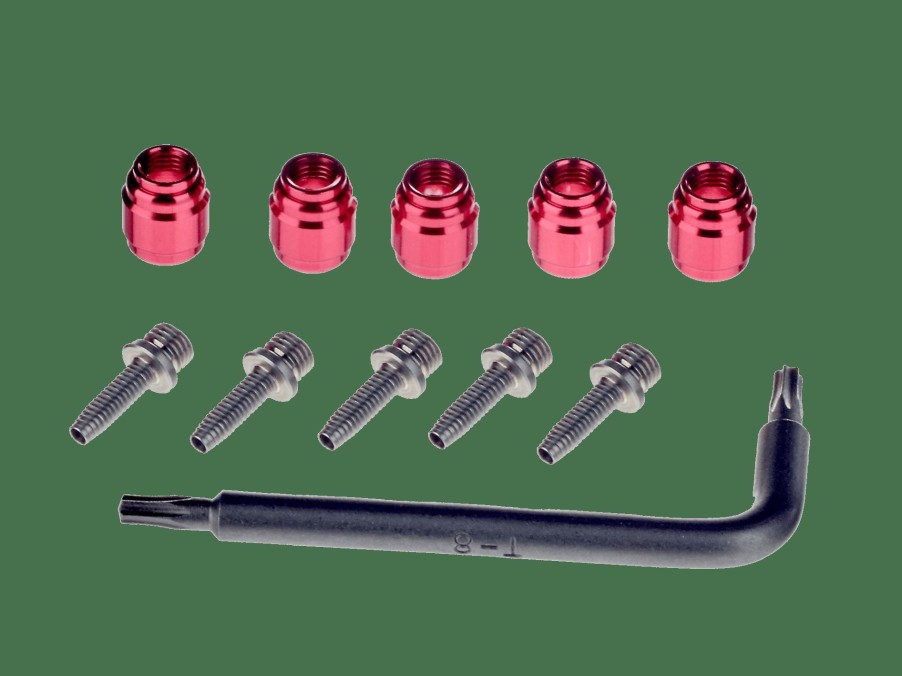 Parts Trek Brakes & Levers | Sram Stealthamajig Hydraulic Brake Hose Fitting Kit Red