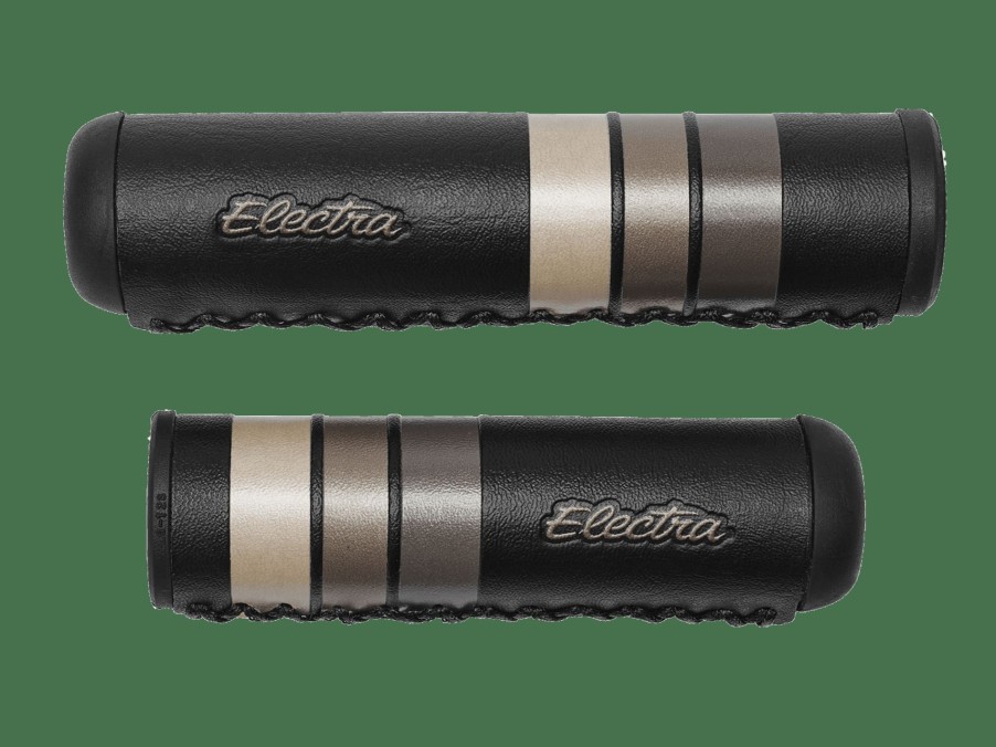 Parts Trek Grips | Electra Retro Stripe Rubber Grips Black