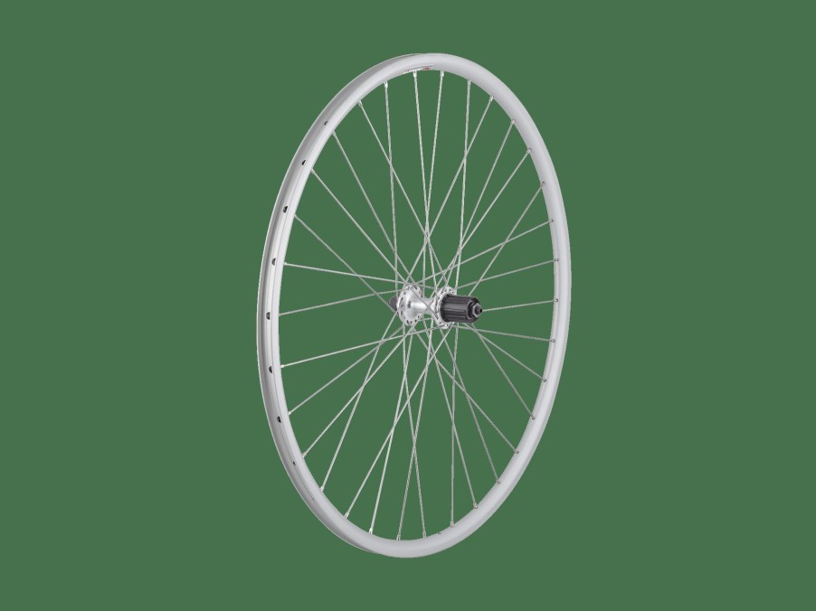 Parts Trek Road Wheels | Sta-Tru Tubeless Ready Alloy Qr Stainless Spoke 700C Road Wheel Silver