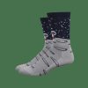 Apparel Trek Socks | Defeet Aireator 6" Moon Doggo Socks Grey/Dark Blue