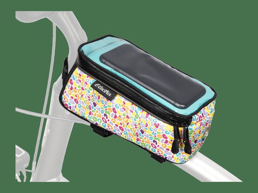 Accessories Trek Bags & Panniers | Electra Leopard Phone Bag White/Light Purple