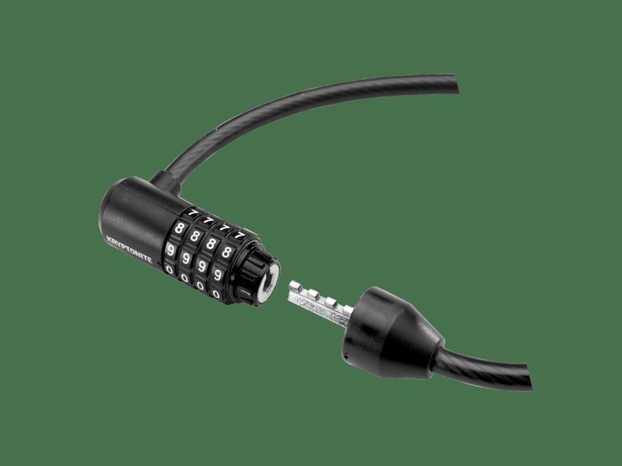 Accessories Trek Locks | Kryptonite Kryptoflex 815 Combo Cable Lock Black