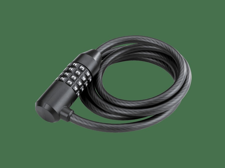 Accessories Trek Locks | Kryptonite Kryptoflex 815 Combo Cable Lock Black