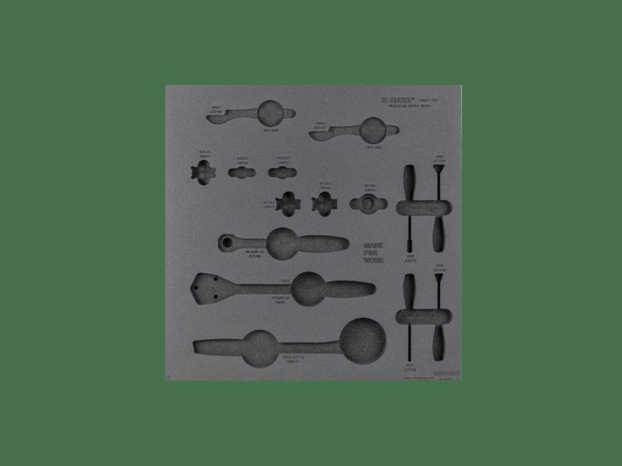 Parts Trek Tools & Maintenance | Unior Production Bench Drawer - 5 Tool Tray Dark Grey