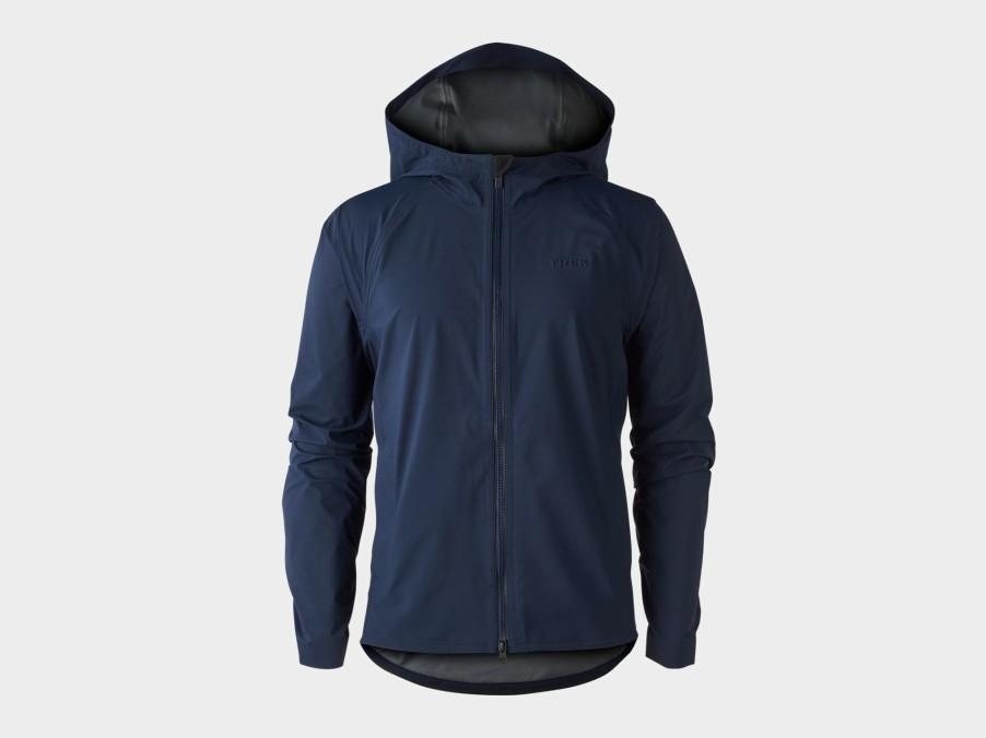 Apparel Trek Men'S Apparel | Trek Avert Mountain Bike Rain Jacket Deep Dark Blue