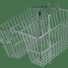 Accessories Trek Baskets | Wald Twin Rear Carrier Basket Silver