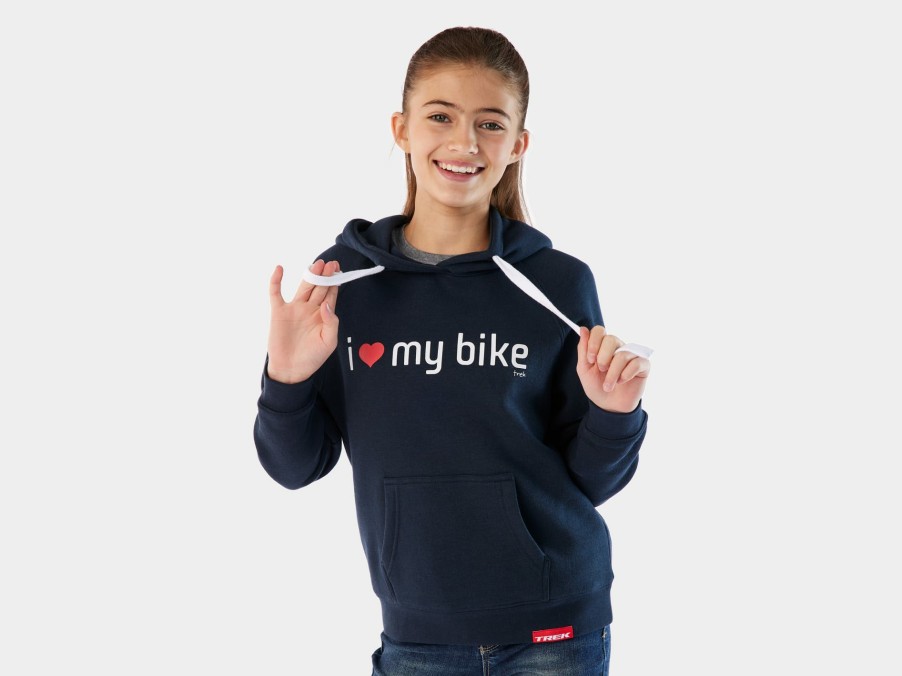 Apparel Trek Casual Wear | Trek Bike Love Youth Hoodie Navy