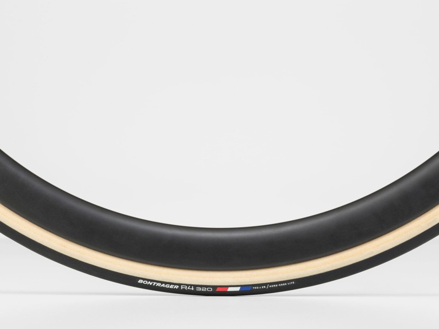 Parts Trek Road Tires | Bontrager R4 320 Handmade Clincher Road Tire Black/Natural