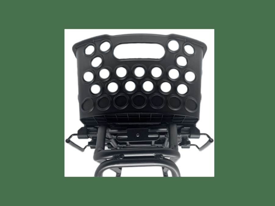 Accessories Trek Baskets | Bikase Dairyman X Rear Bike Basket Black