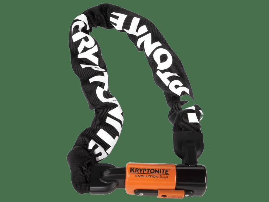 Accessories Trek Locks | Kryptonite Evolution Series 4 1090 Integrated Chain Lock Black