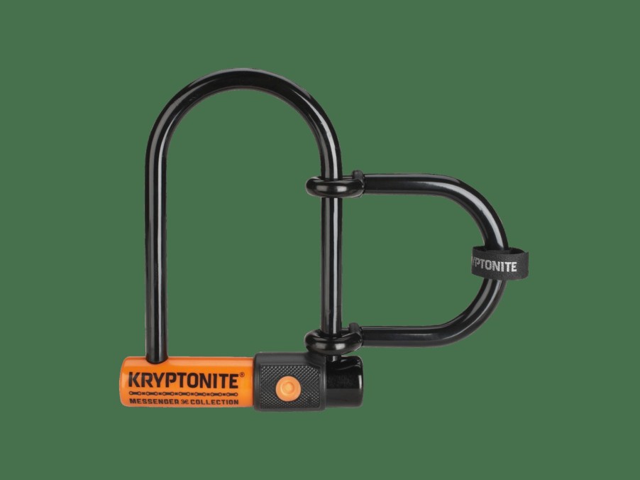 Accessories Trek Locks | Kryptonite New-U Messenger Mini+ U-Lock Black