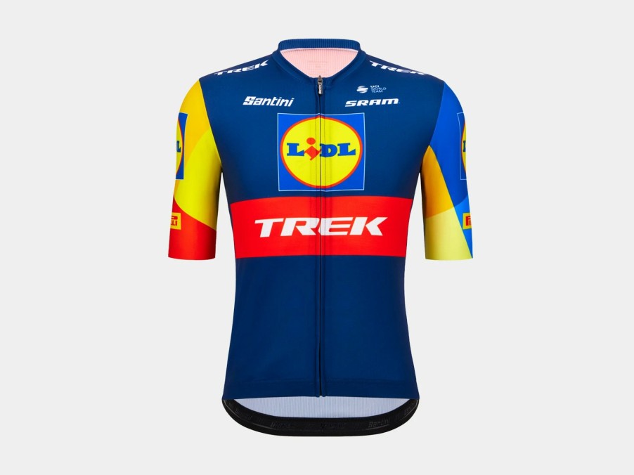 Apparel Trek Team Wear | Santini Lidl-Trek Women'S Replica Race Jersey Dark Blue/Yellow