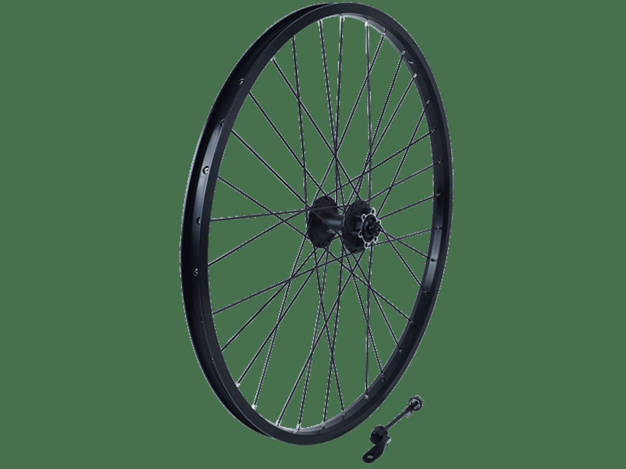 Parts Trek Mountain Wheels | Sta-Tru 26" Qr Double-Wall Alloy 6-Bolt Disc Mtb Wheel Black