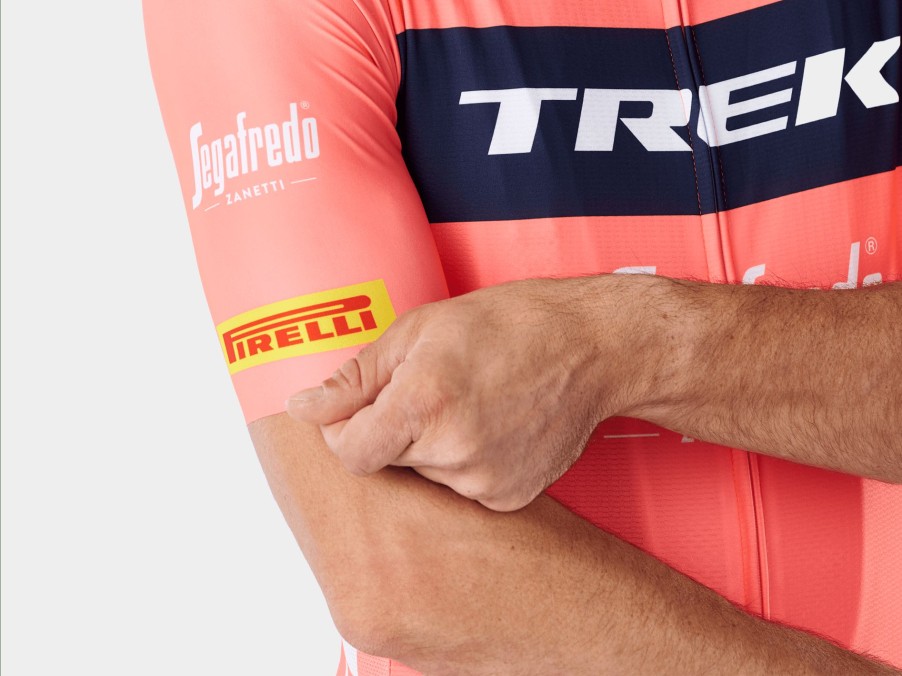 Apparel Trek Team Wear | Santini Trek-Segafredo Men'S Team Replica Training Jersey Radioactive Coral