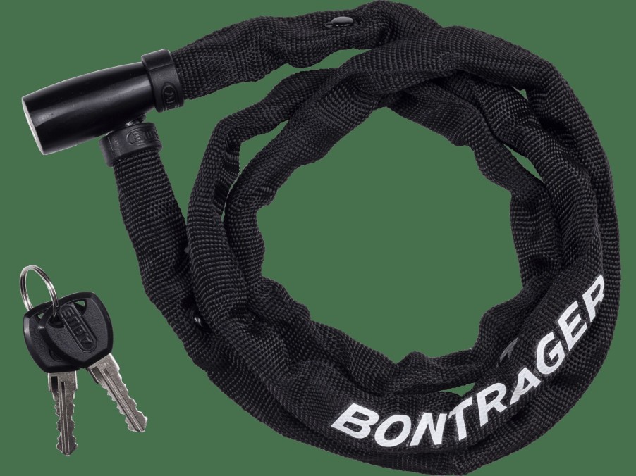 Accessories Trek Locks | Bontrager Comp Keyed Long Chain Lock Black