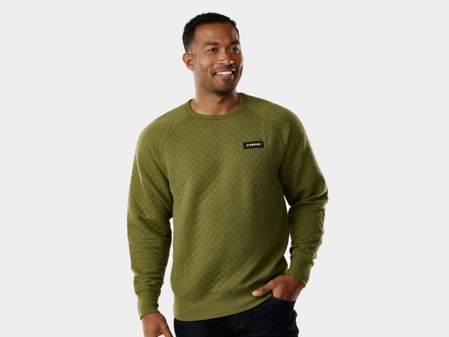 Apparel Trek Casual Wear | Trek Quilted Crewneck Unisex Sweatshirt