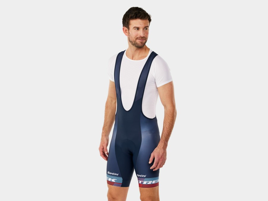 Apparel Trek Team Wear | Santini Trek Factory Racing Men'S Team Replica Bib Short Dark Blue