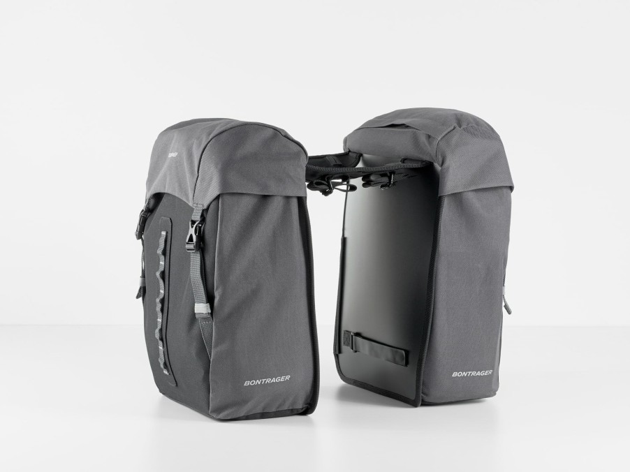 Accessories Trek Bags & Panniers | Bontrager Town Double Pannier Black