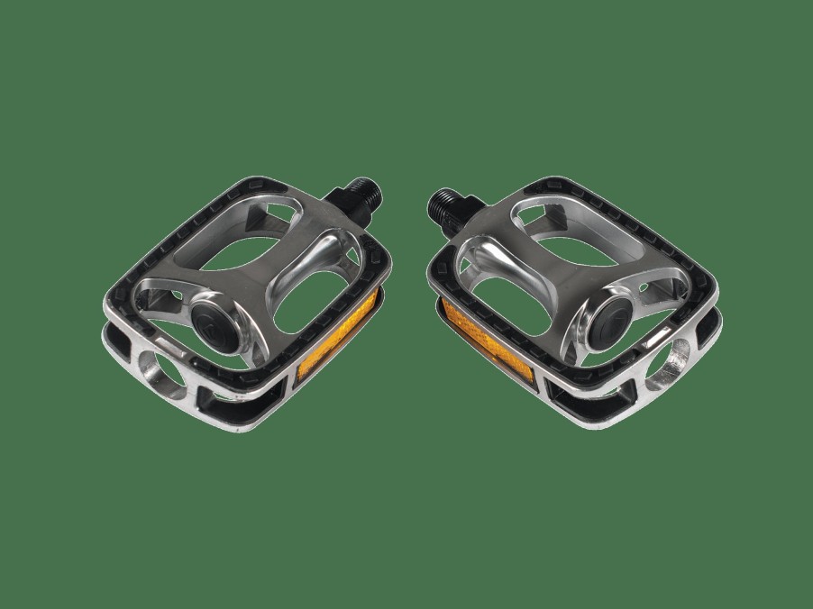 Parts Trek Pedals | Trek Hybrid Pedal Set Silver/Black