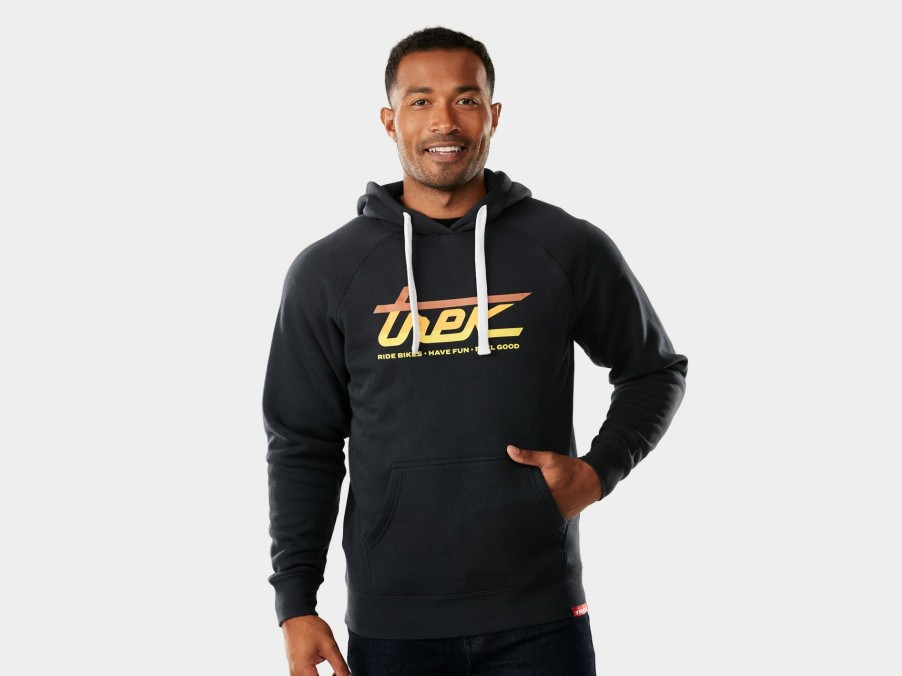 Apparel Trek Casual Wear | Trek Sunset Script Unisex Hoodie Navy