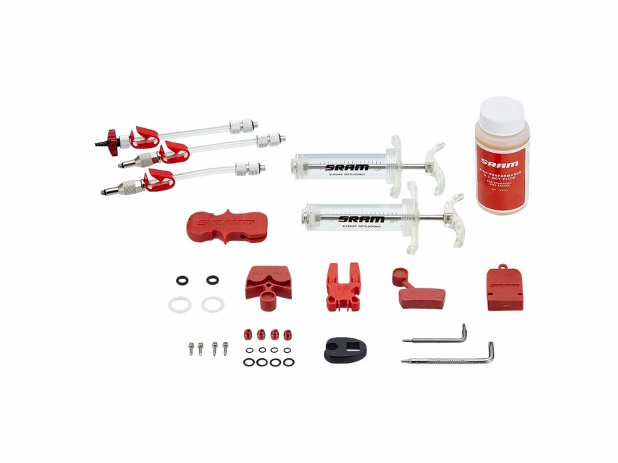 Parts Trek Brakes & Levers | Sram Pro Hydraulic Brake Bleed Kit With Dot Fluid Red