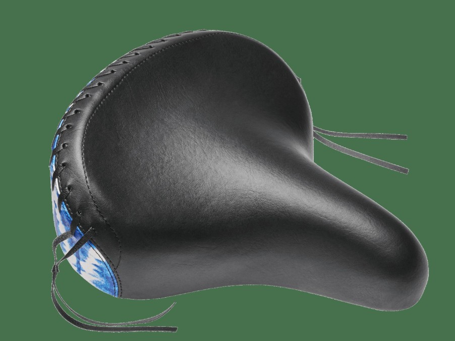 Parts Trek Saddles | Electra Shibori Elastomer Saddle Black/Dark Blue