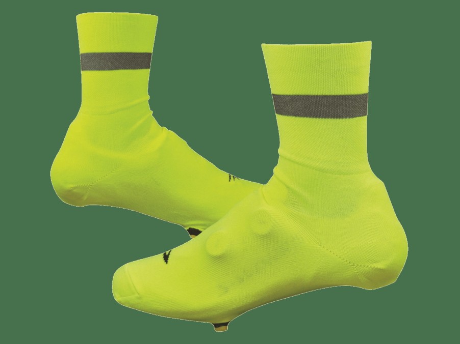 Apparel Trek Booties & Toe Covers | Defeet Slipstream 4" Reflective Shoe Cover Visibility Yellow