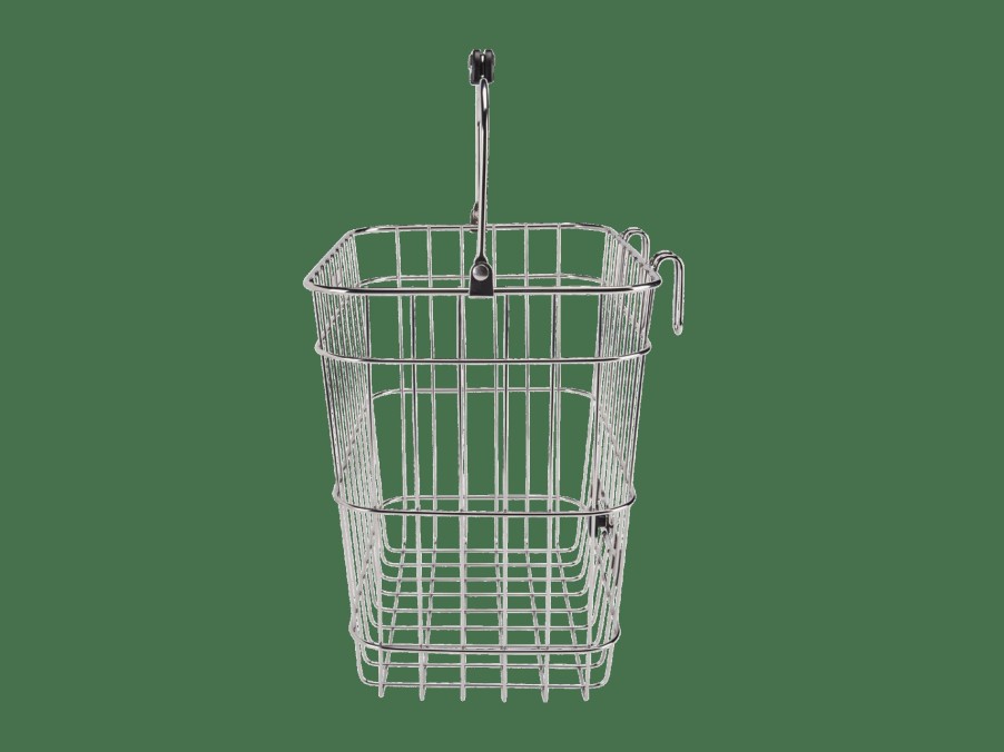 Accessories Trek Baskets | Electra Stainless Wire Pannier Basket Polished Silver