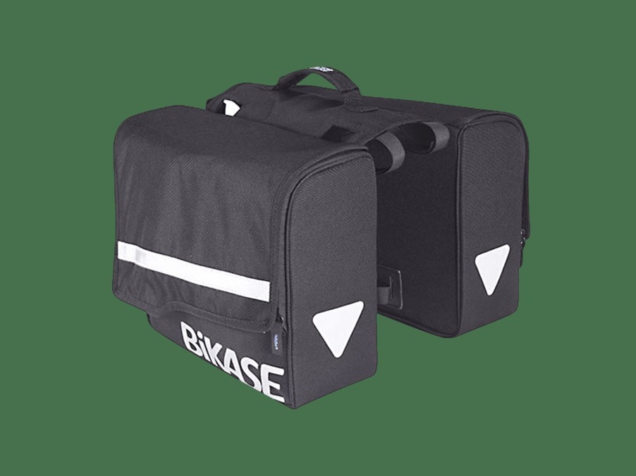 Accessories Trek Bags & Panniers | Bikase City Double Sided Pannier Set Black