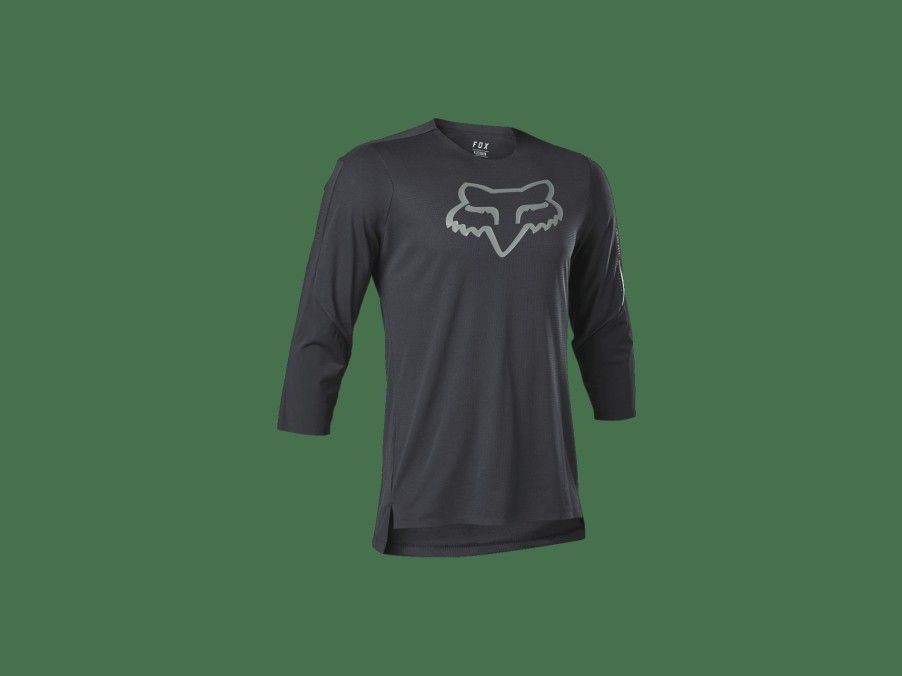 Apparel Trek Jerseys | Fox Racing Flexair Ascent 3/4 Jersey Black