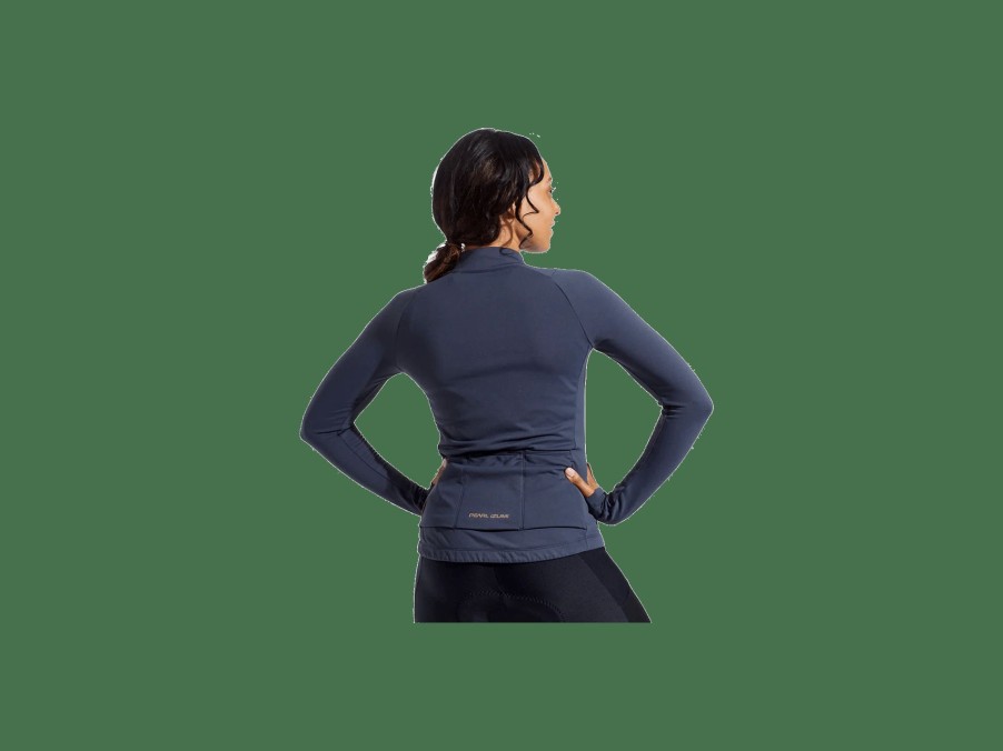 Apparel Trek Jerseys | Pearl Izumi Attack Thermal Long Sleeve Women'S Jersey Dark Blue