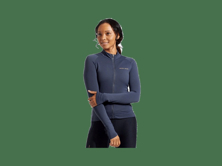 Apparel Trek Jerseys | Pearl Izumi Attack Thermal Long Sleeve Women'S Jersey Dark Blue