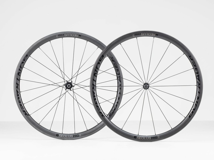 Parts Trek Road Wheels | Bontrager Aeolus Pro 3 Tlr Road Wheel Black/Anthracite