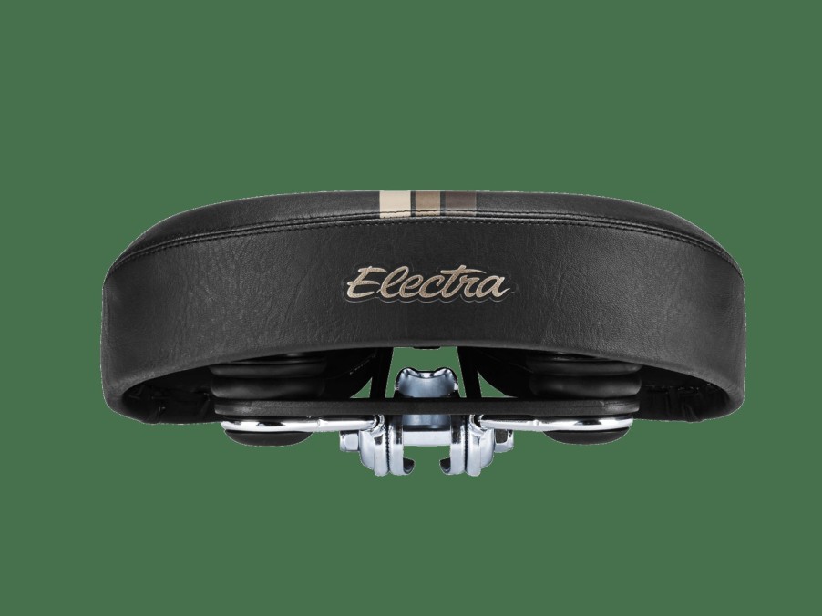 Parts Trek Saddles | Electra Retro Stripe Elastomer Saddle Black