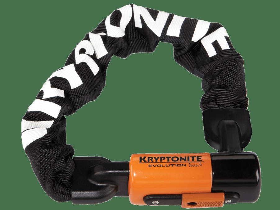 Accessories Trek Locks | Kryptonite Evolution Series 4 1055 Mini Integrated Chain Lock Black